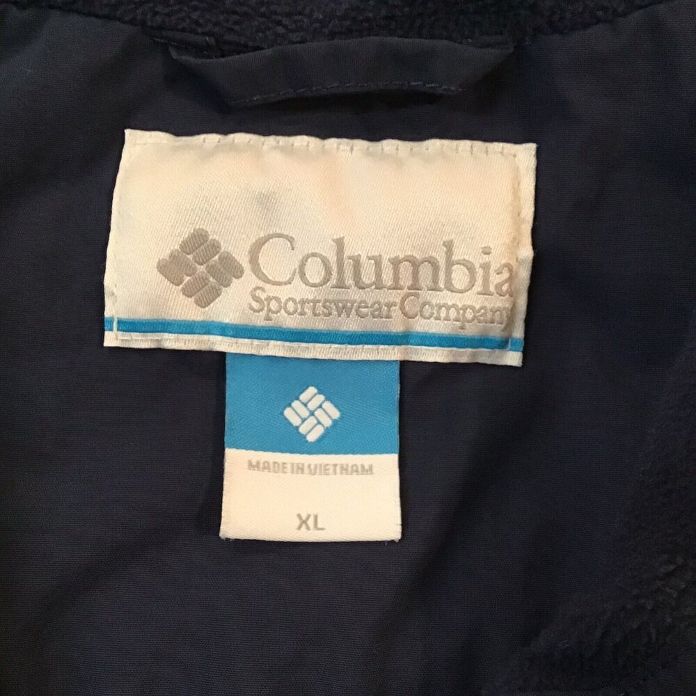 Columbia Sportswear Men's Utilizer Jacket XL Navy Blue Water Resistant Nylon - Picture 2 of 6